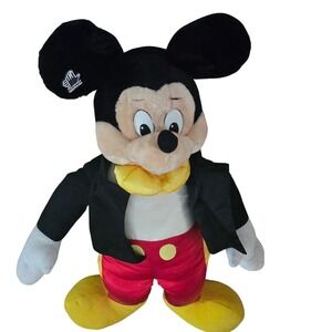 VTG Disney Mickey Mouse 25" Plush Tuxedo Applause Stuffed Animal‎ Collectible
